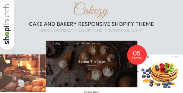 Cake &amp; Bakery Responsive Shopify Theme