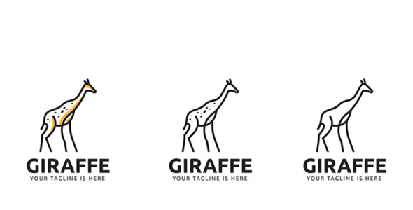 Шаблон логотипа на тему графика