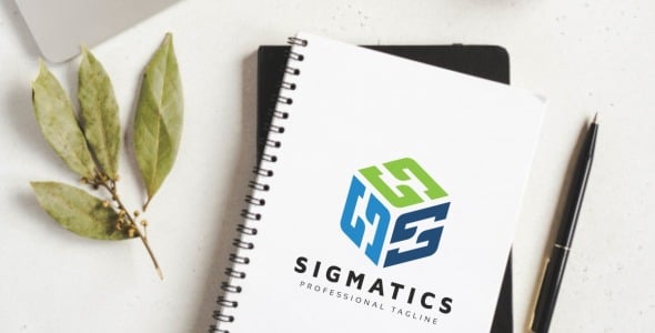 Шаблон логотипа на тему графика