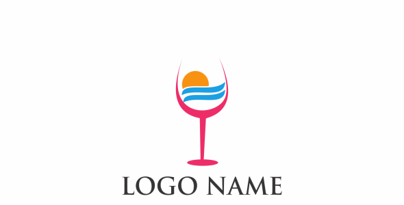 Шаблон логотипа на тему графика