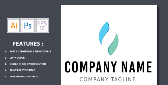 Шаблон логотипа на тему графика