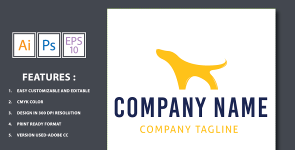 Шаблон логотипа на тему графика