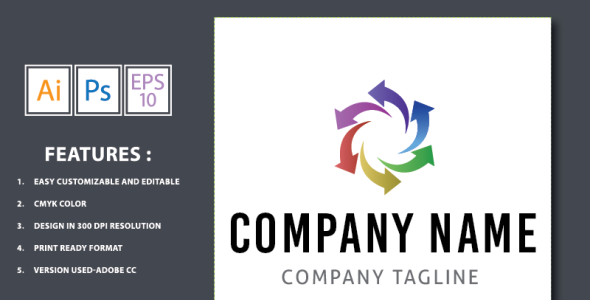 Шаблон логотипа на тему графика