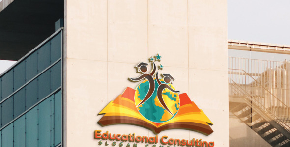 Шаблон логотипа на тему графика