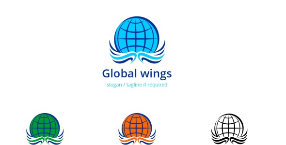 Шаблон логотипа на тему графика