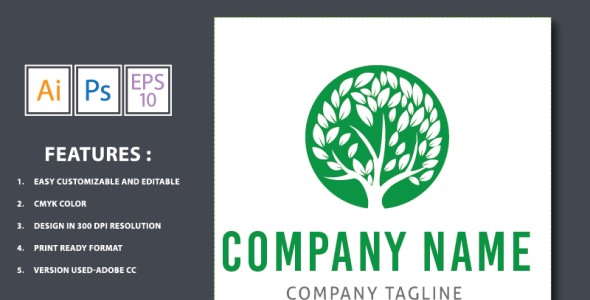 Шаблон логотипа на тему графика