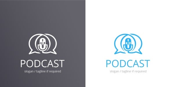 Шаблон логотипа на тему графика