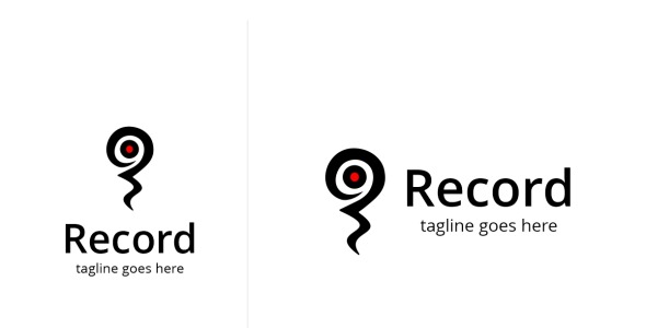 Шаблон логотипа на тему графика