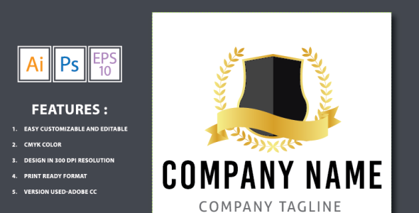 Шаблон логотипа на тему графика