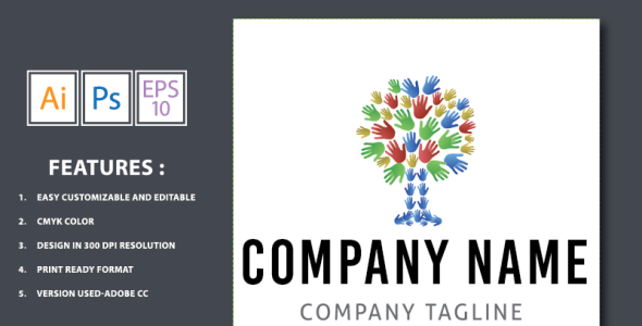 Шаблон логотипа на тему графика