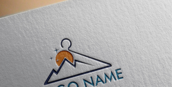 Шаблон логотипа на тему графика