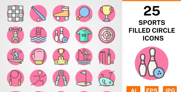 Набор иконок на тему sports