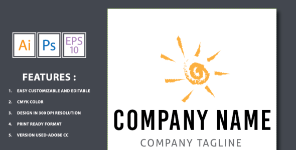 Шаблон логотипа на тему графика