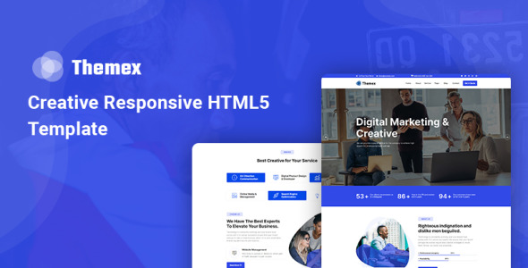 креативный адаптивный шаблон сайта