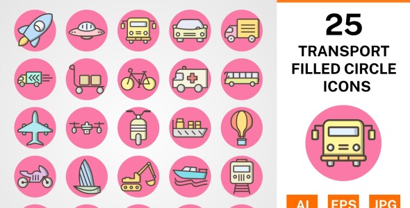 Набор иконок на тему transport