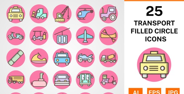 Набор иконок на тему transport