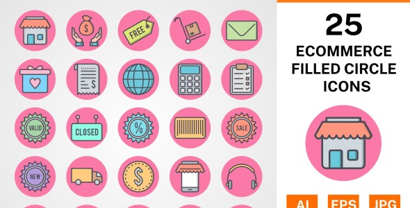 Набор иконок на тему shopping