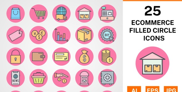 Набор иконок на тему shopping