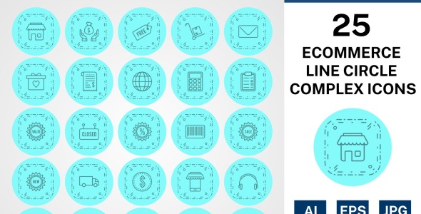 Набор иконок на тему shopping