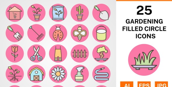 Набор иконок на тему nature