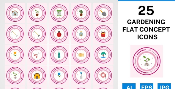 Набор иконок на тему nature