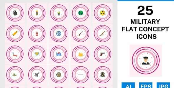Набор иконок на тему military