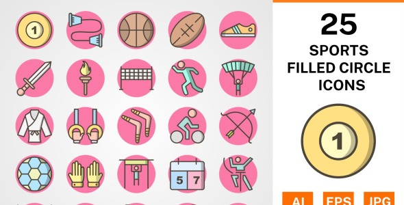 Набор иконок на тему sports