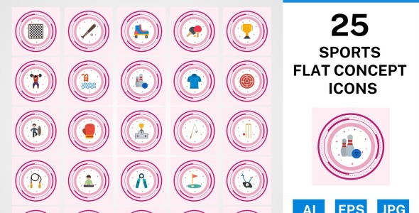 Набор иконок на тему sports