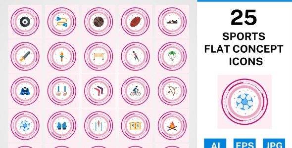 Набор иконок на тему sports