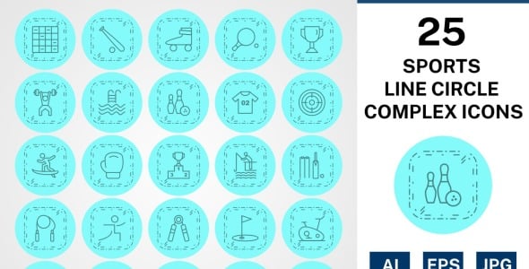 Набор иконок на тему sports