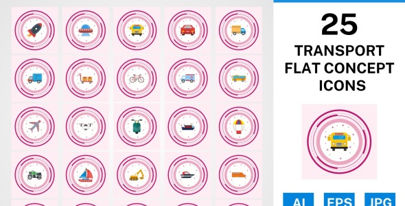 Набор иконок на тему transport