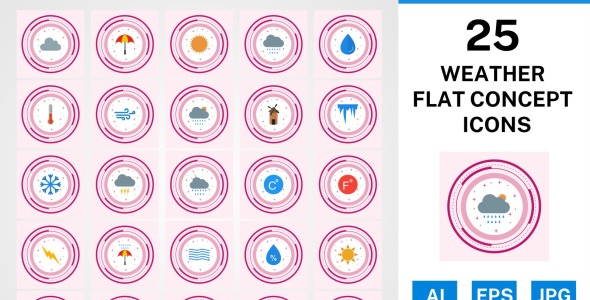 Набор иконок на тему weather