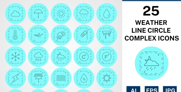 Набор иконок на тему weather