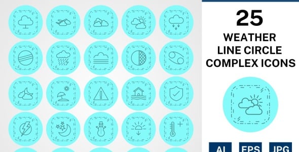 Набор иконок на тему weather