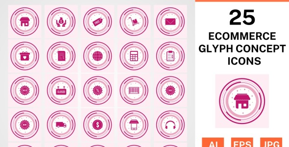 Набор иконок на тему shopping