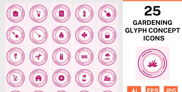 Набор иконок на тему nature