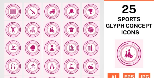 Набор иконок на тему sports