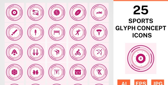 Набор иконок на тему sports