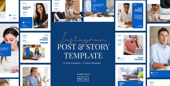 Шаблон для соцсетей на тему графика