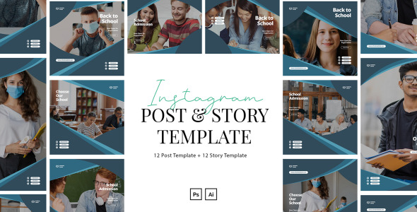 Шаблон для соцсетей на тему графика