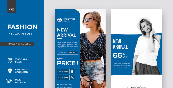 Шаблон для соцсетей на тему графика