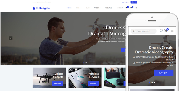 технологии и гаджеты тема woocommerce