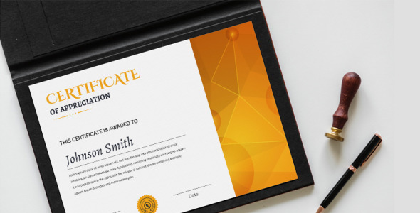 Шаблон сертификата на тему графика