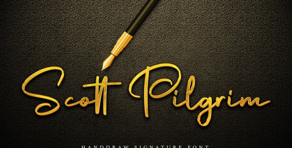 Шрифт на тему графика