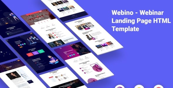 Webinar Landing Page Website Template