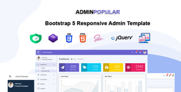 bootstrap 5 адаптивный шаблон администратора