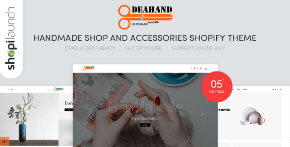 магазин ручной работы и аксессуары shopify тема