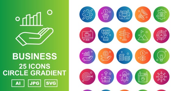 Набор иконок на тему business