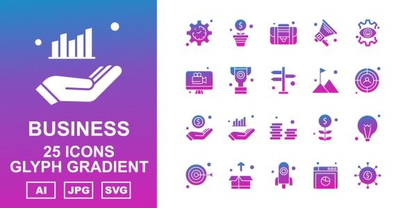 Набор иконок на тему business