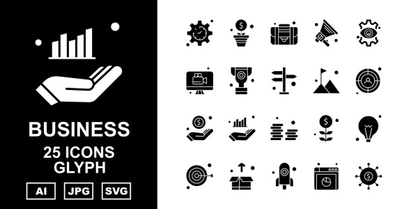 Набор иконок на тему business